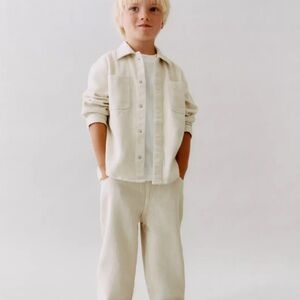 Zara twill baggy Kids pants size 6 years